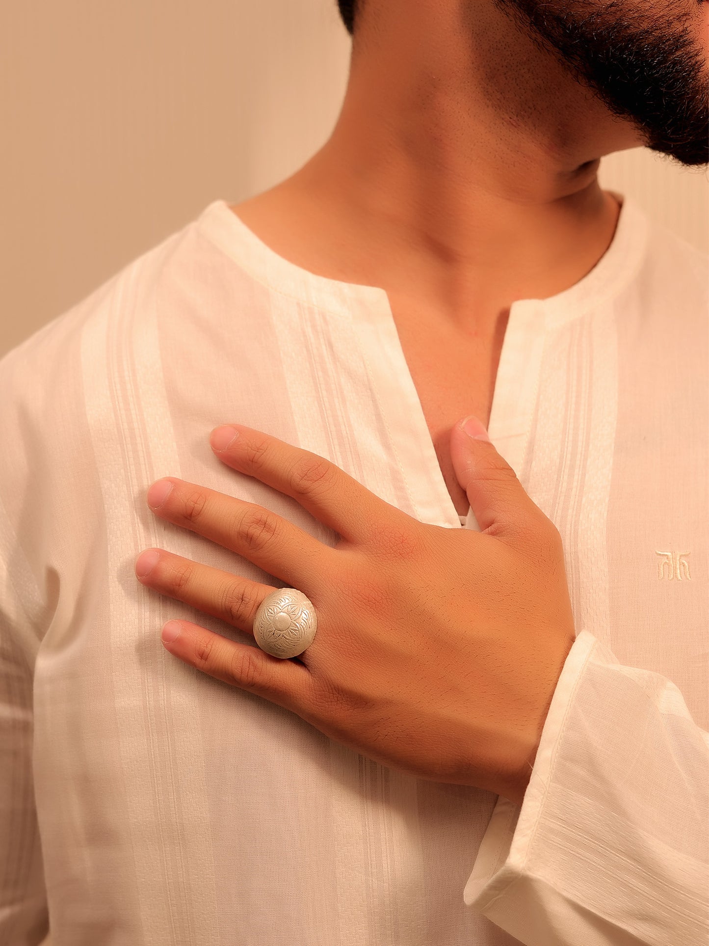 Vanya Silver Tribal Finger Ring