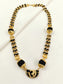 Upkaar Golden Men's Rudraksha Mala with Om Pendant