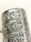 Nikansh Silver Oxidized Men's Bracelet