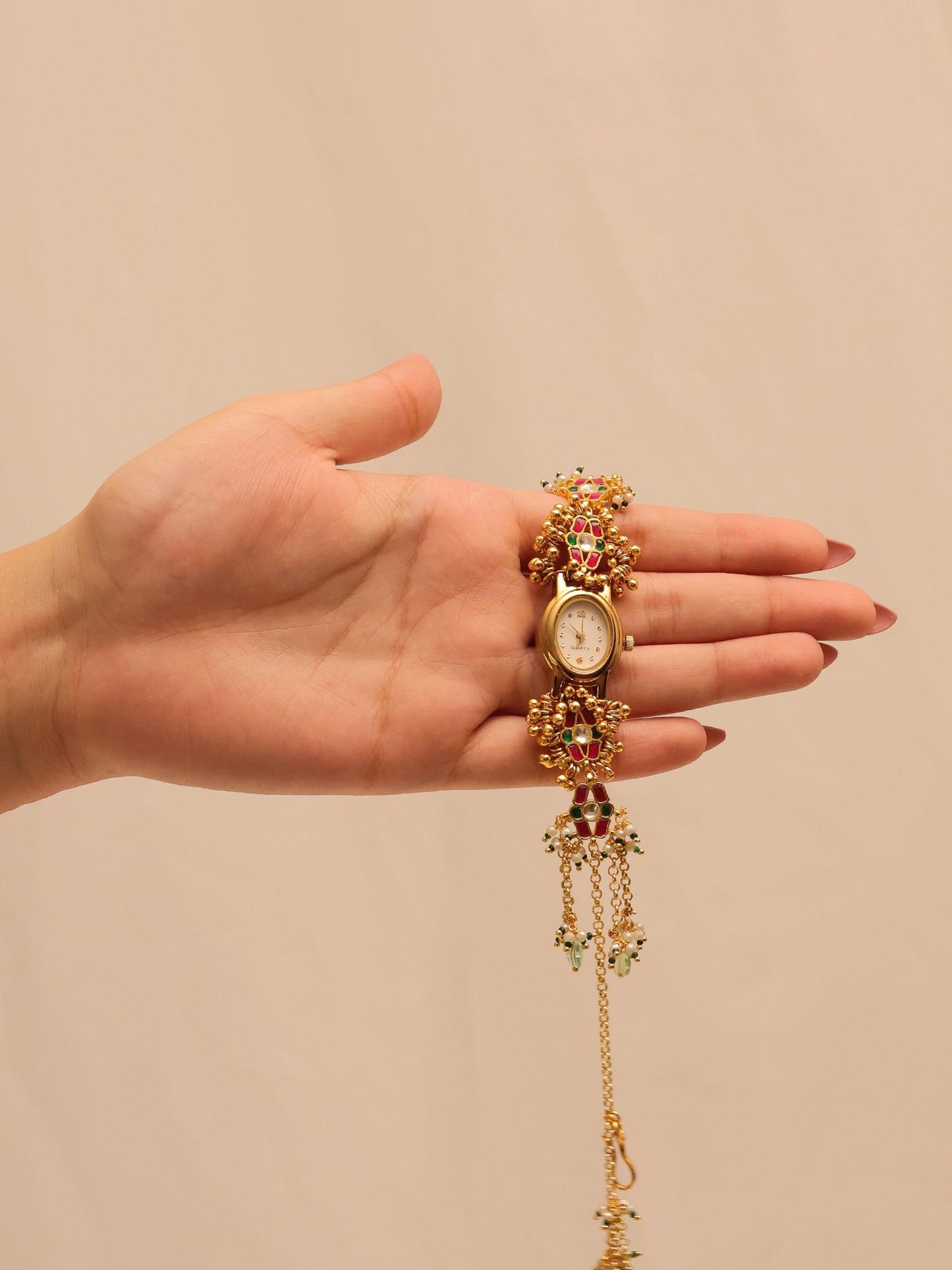 Greeshma's Paachi Kundan Watch