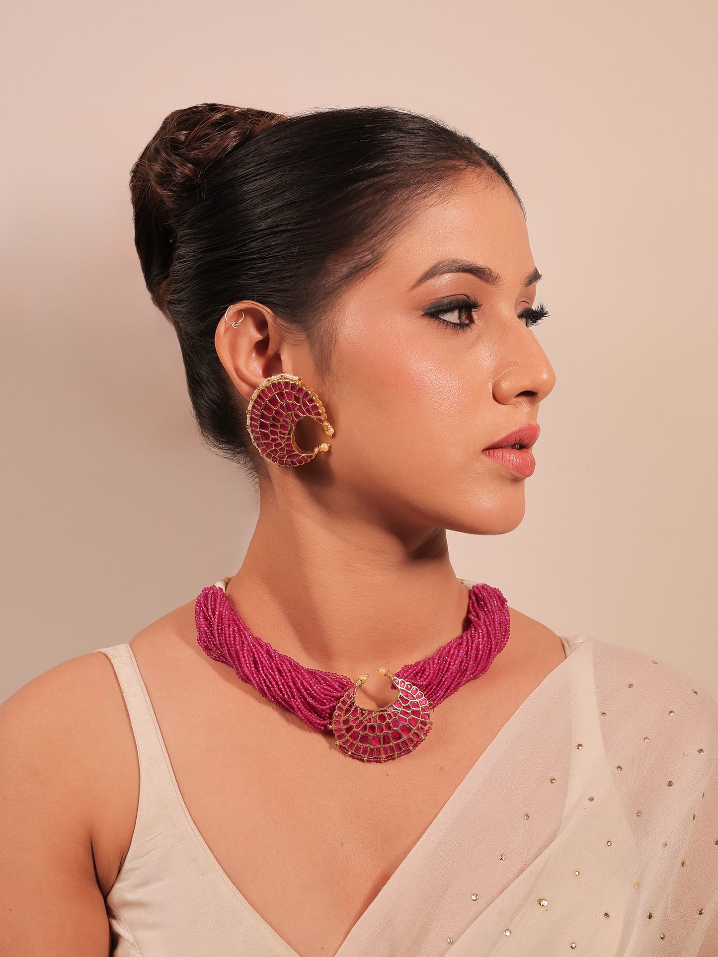 Rahika Ruby Kundan Choker Set