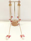 Madhulata Pink Kundan Earrings