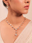 Vaidy White Kundan Necklace Set