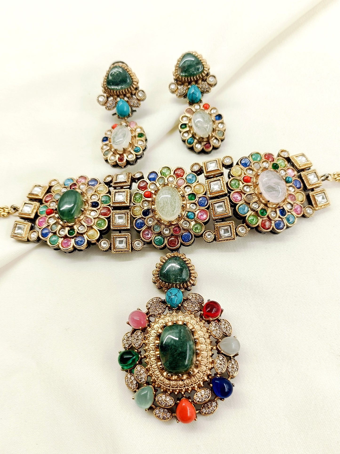 Samridhi Multi Colour Boutique Choker Set