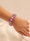 Elijah Purple Swarovski Stone Bracelet
