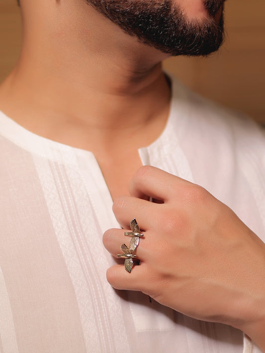Edith Golden Men's Finger Ring