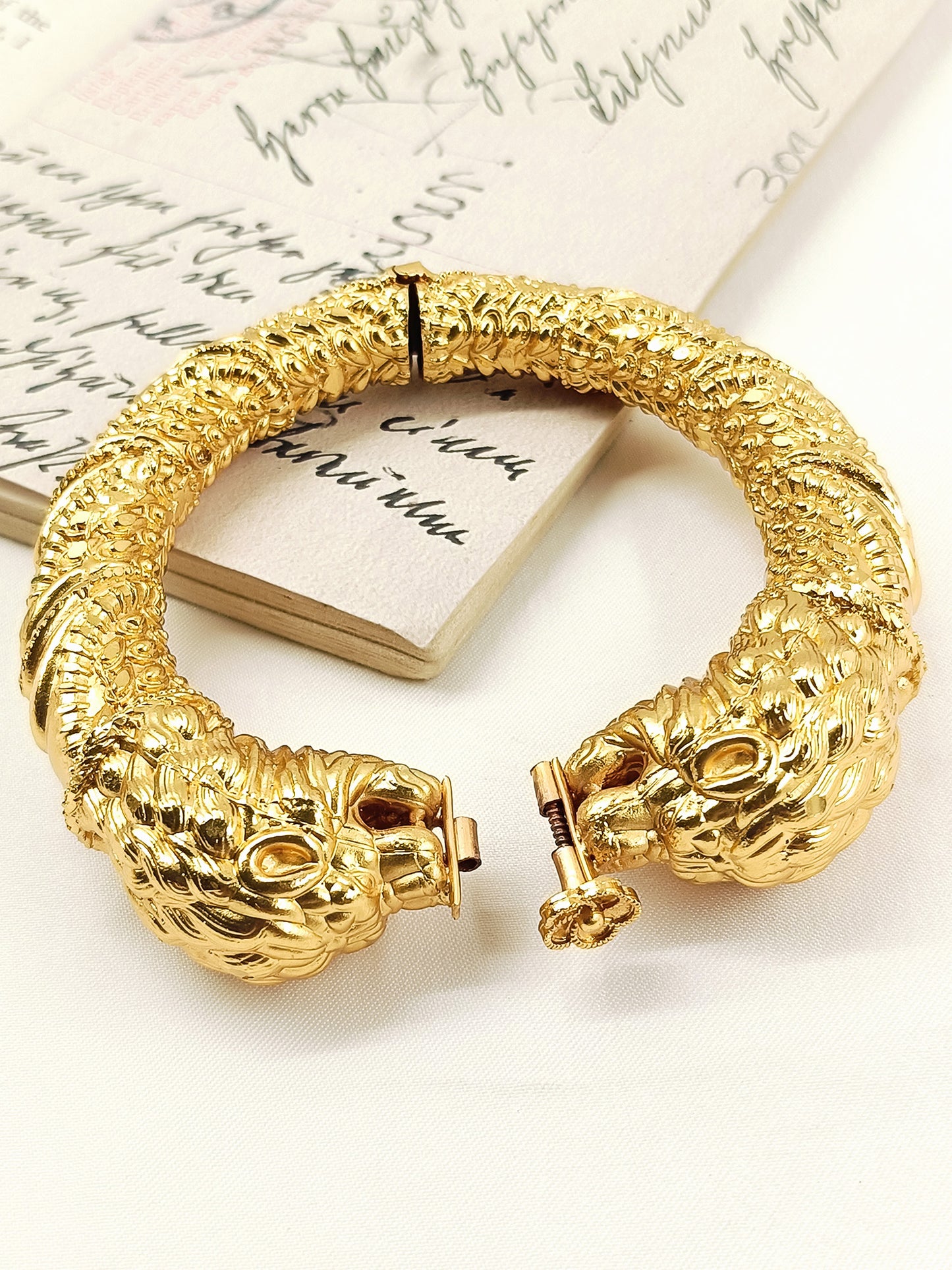 Mihir Golden Men's Royal Lion Kada