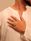 Nabeeha Golden Tribal Finger Ring