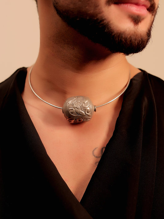 Kian German Silver Men's Hasli Style Neckpiece