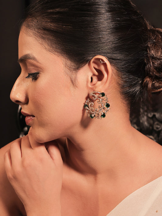 Mantania Green Kundan Tops