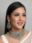 Rajni Mint Green Polki Necklace Set