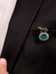 Saransh Green Horse Brooch
