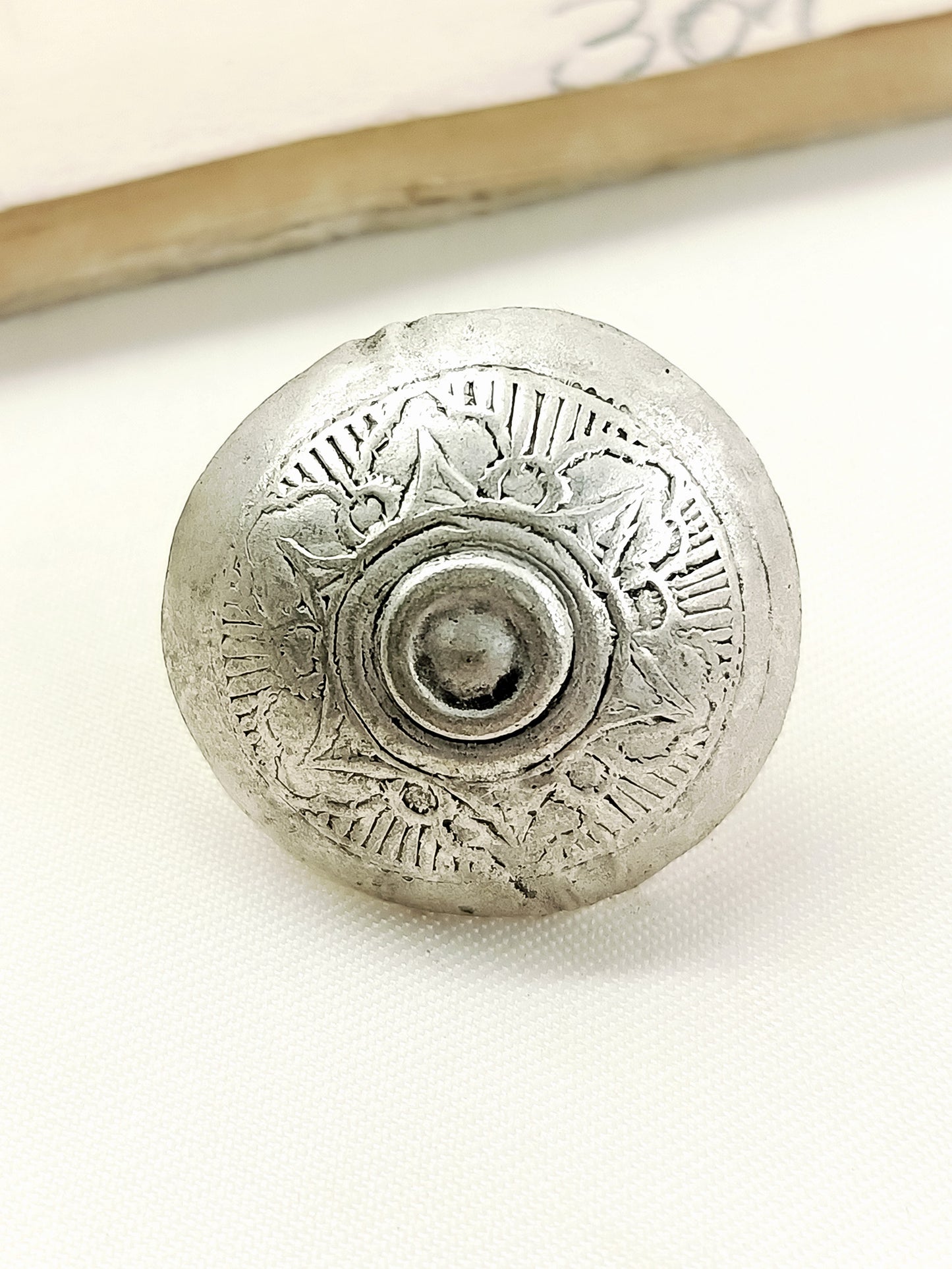 Mudit Silver Tribal Men's Ring
