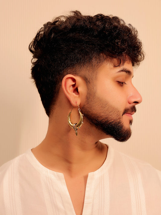 Danish Golden Men's Earring