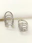 Dhavanjee White American Diamond Earcuffs