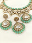 Haripriya Mint Green Kundan Bridal Choker Set