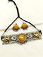 Richa Multi Colour Oxidized Choker Set