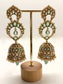 Marlee Mint Green Polki Jhumki