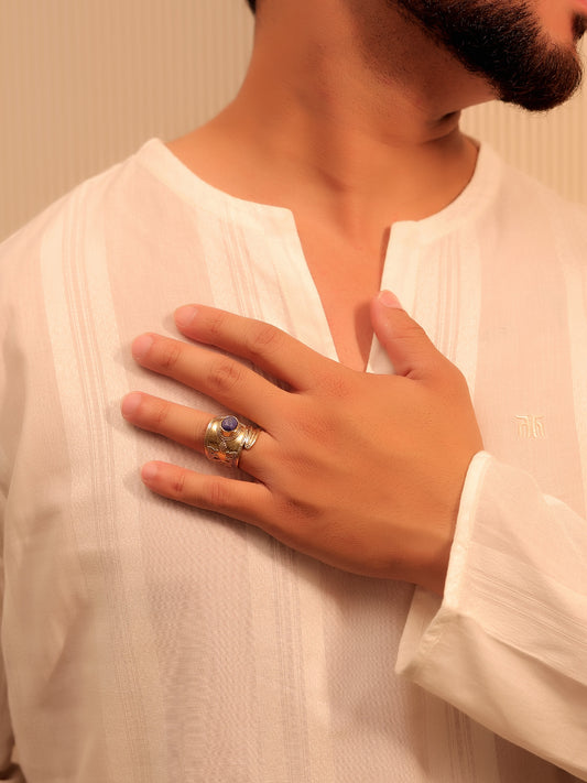 Ragan Blue Men's Finger Ring