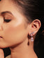 Ruval Baby Pink American Diamond Earring