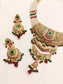 Sanchari Ruby & Green Jadau Necklace Set