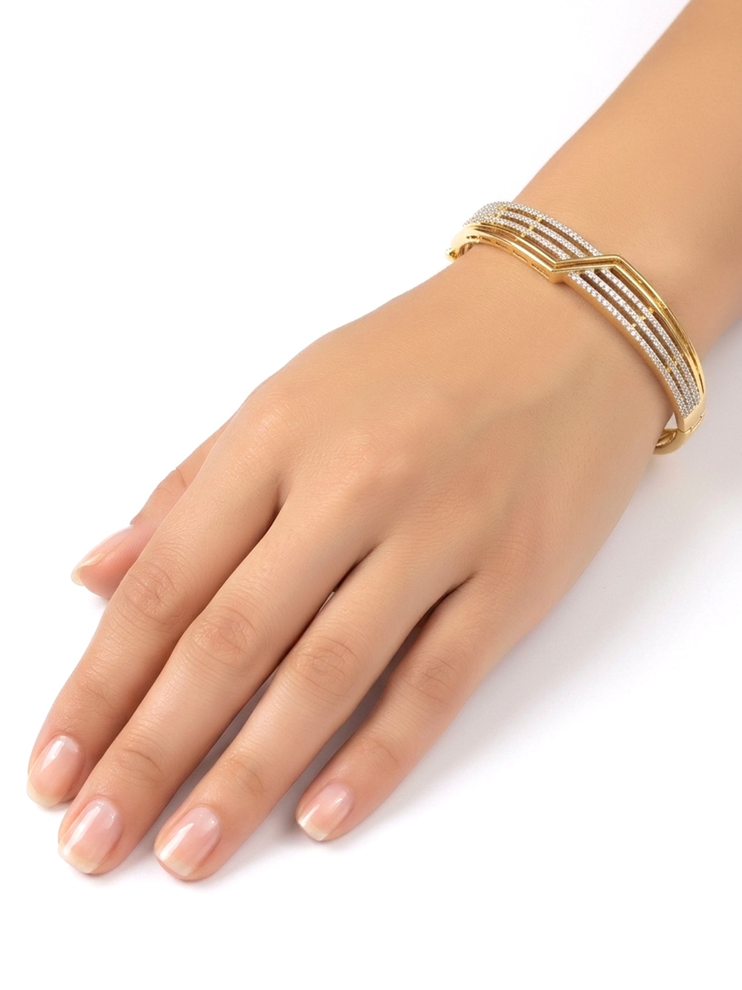 Ayla White American Diamond Bracelet