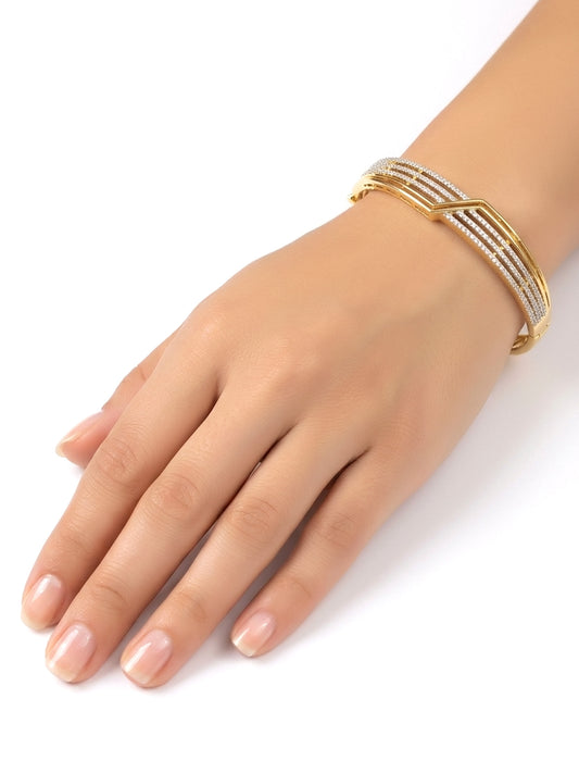 Ayla White American Diamond Bracelet