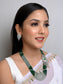 Himangi Emerald American Diamond Necklace Set