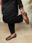 Anil Garba Black Kurta.