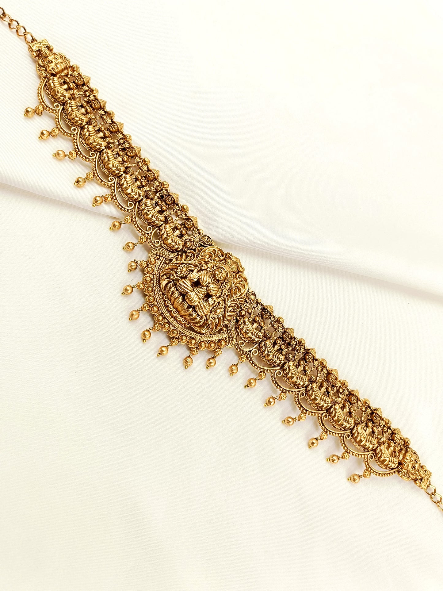 Vaidehi Plain Antique Waist Belt/kamar Bandh