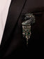 Satyam Green Horse Men's Brooch