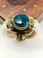 Vydik Men’s Royal Green Onyx Stone Tribal Bone Bracelet