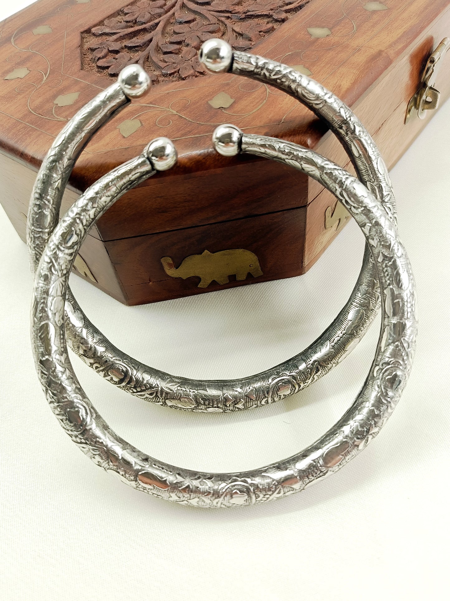 Tanaya Plain Oxidized Anklet [Price Is For Pair]