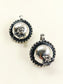 Kamari Silver Oxidized Katori Dome Cuff Pair