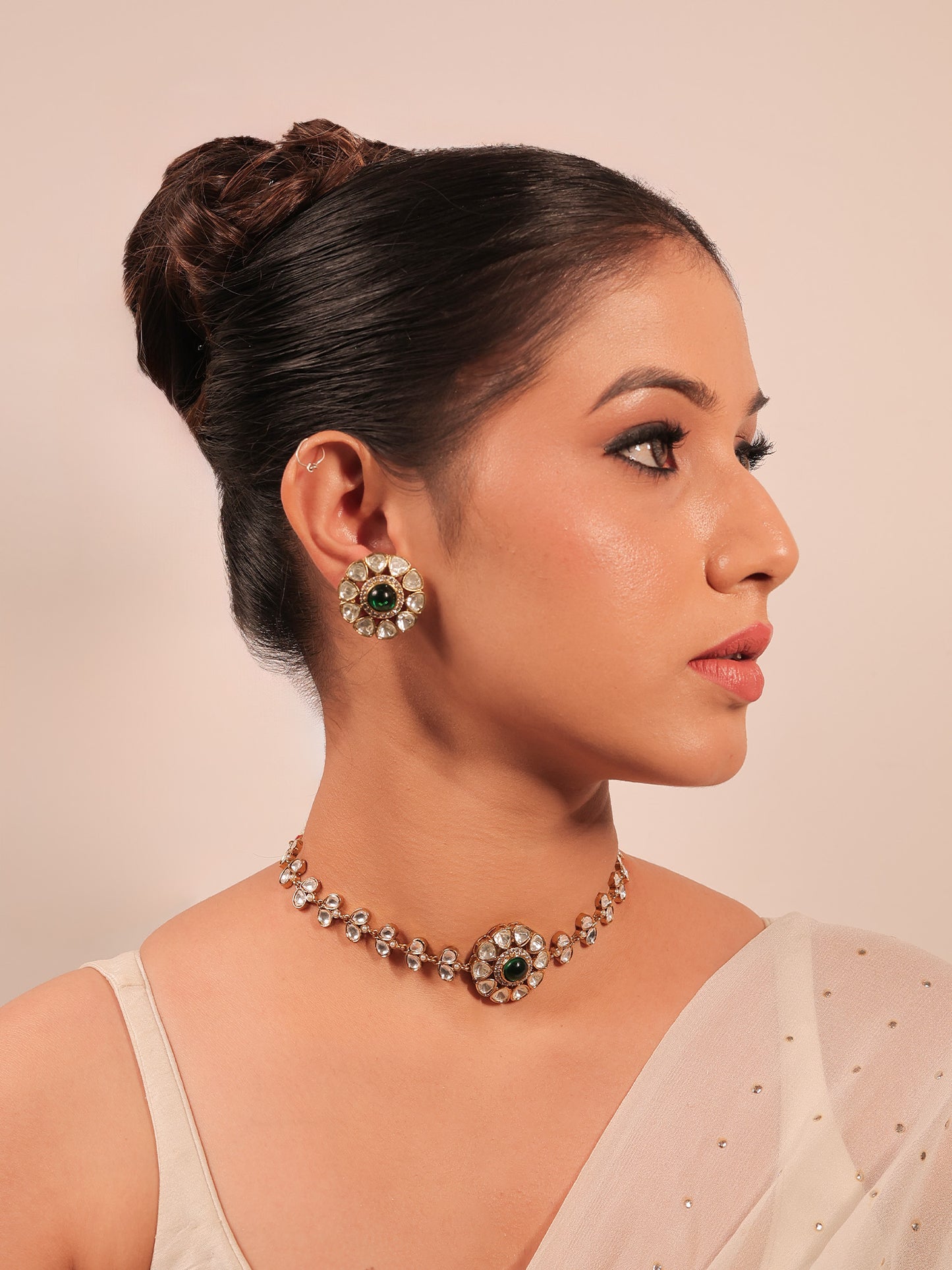 Kayamat Green Kundan Choker Set
