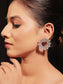 Kayra Sky Blue American Diamond Silver Plated Tops