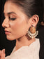 Pratibha White Temple Boutique Earrings