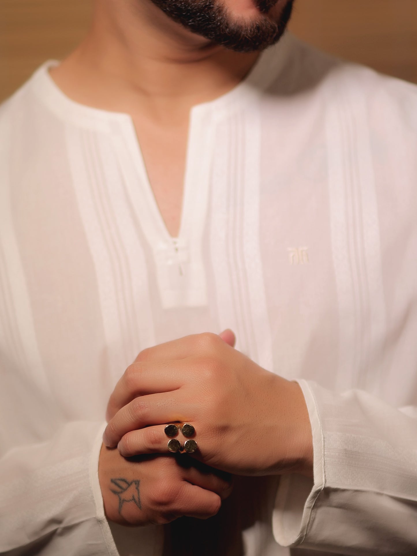 San Golden Men's Finger Ring
