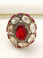 Nishika Victorian Ruby Crown Ring