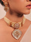 Saira White Thread Boutique Choker Set