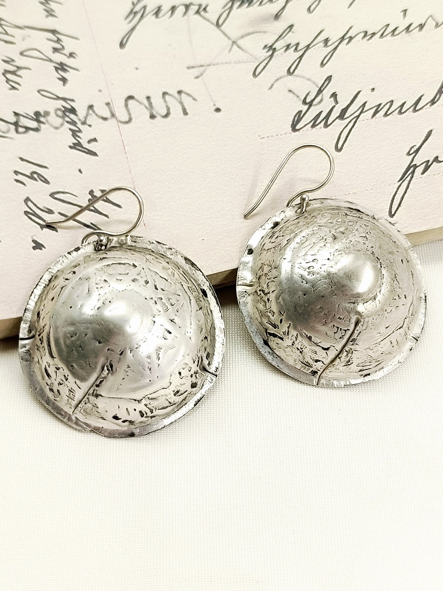 Nitin Silver Tribal Men's Earring