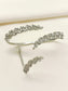 Zuri White American Diamond Palm Bracelet