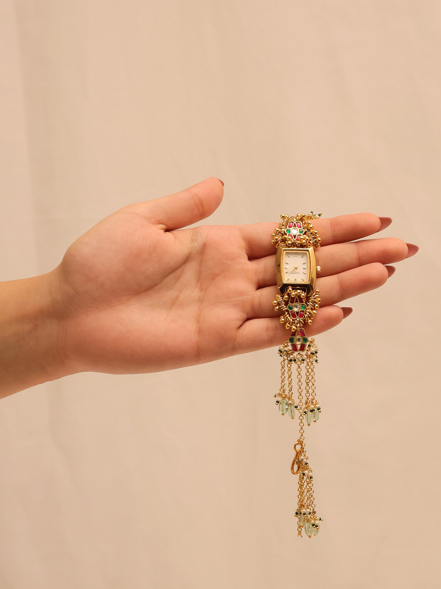 Shubhika's Paachi Kundan Watch