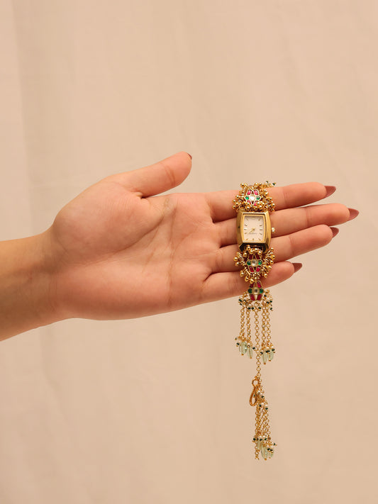 Shubhika's Paachi Kundan Watch