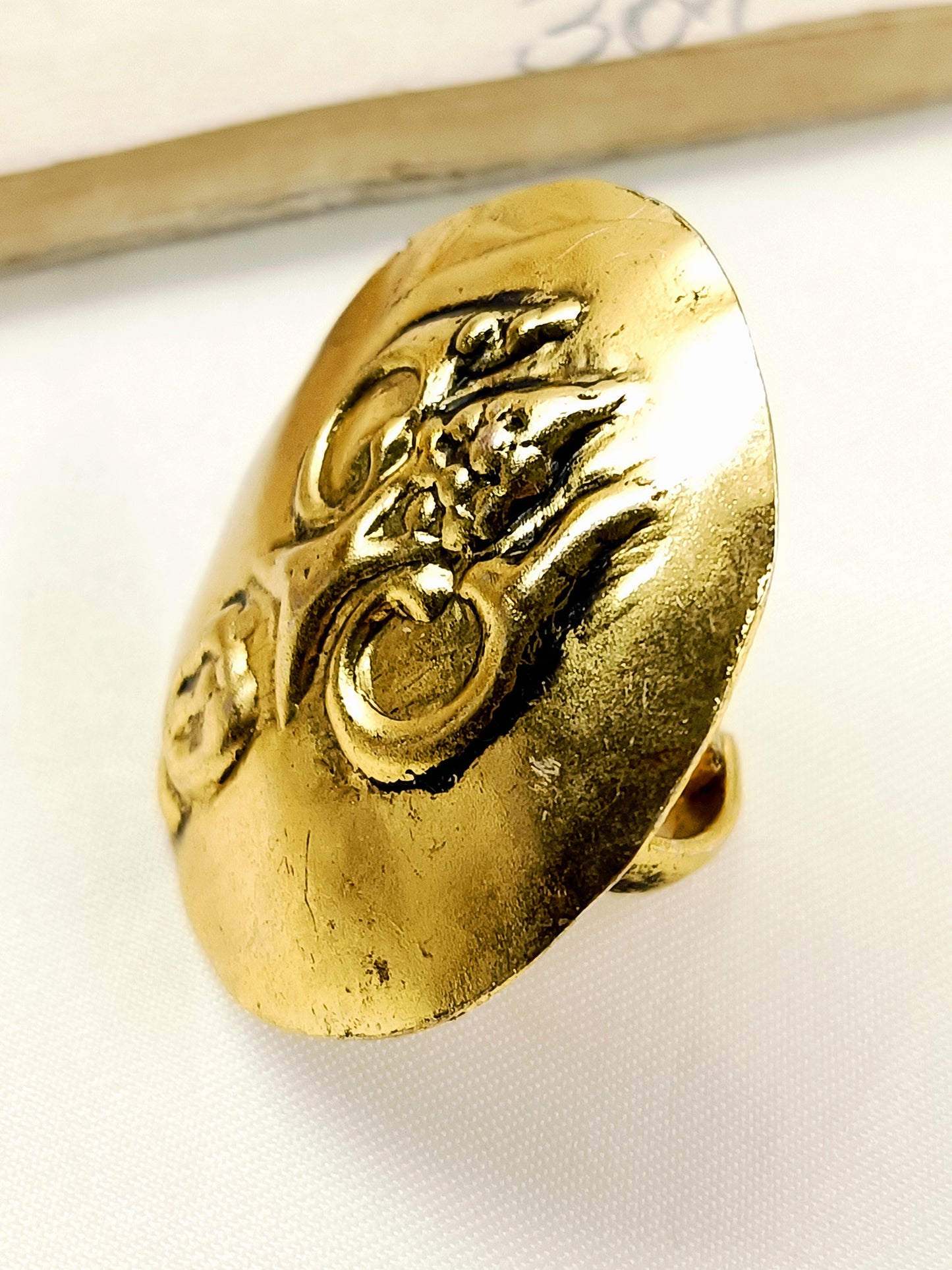 Nirav Golden Tribal Men's Ring