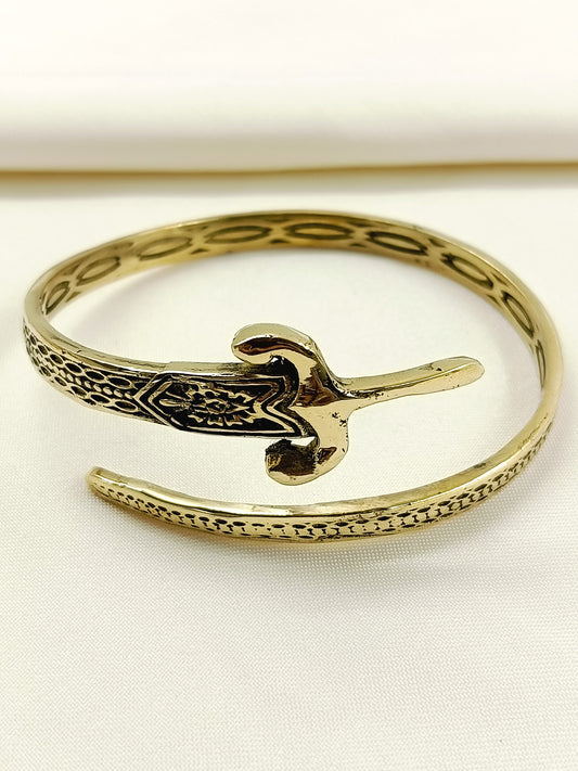 Praneel Golden Sword Warrior Men's Bracelet