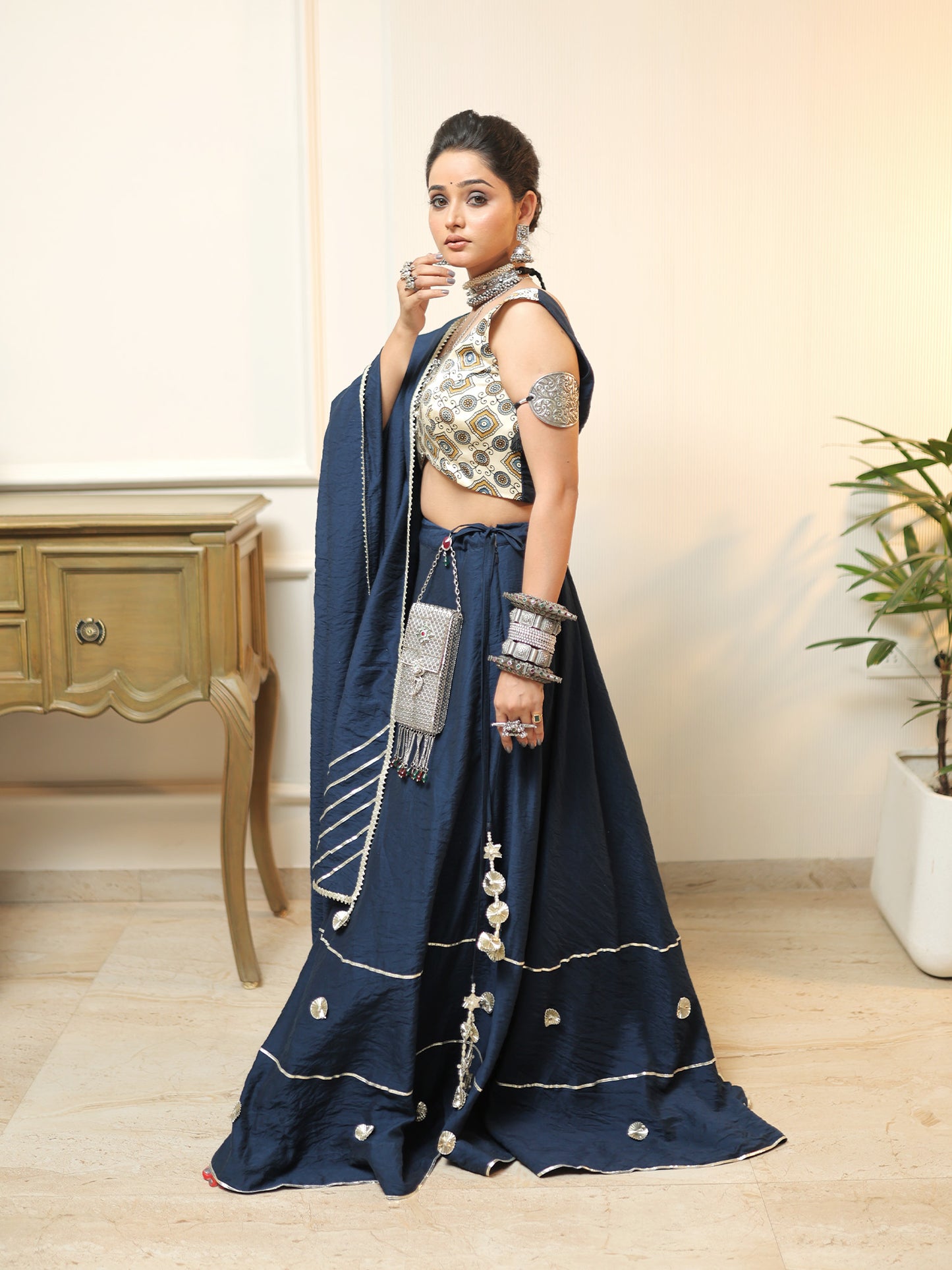 Moonlight Lehenga with Jewellery