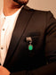 Ekansh Mint Green Elephant Brooch