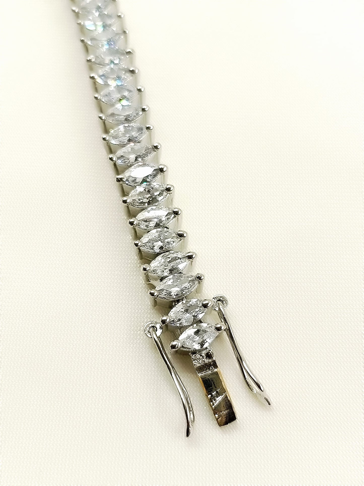 Meghna White American Diamond Bracelet
