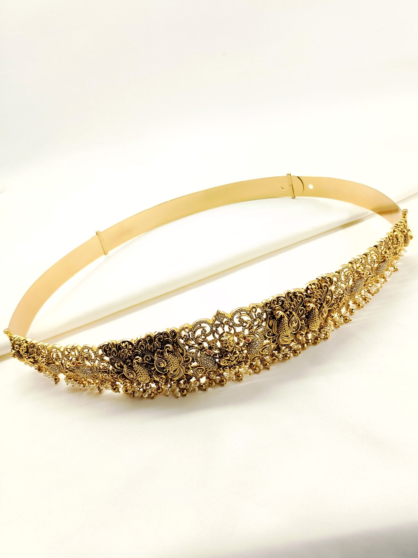 Tajaswini Plain Antique Waist Belt/kamar Bandh